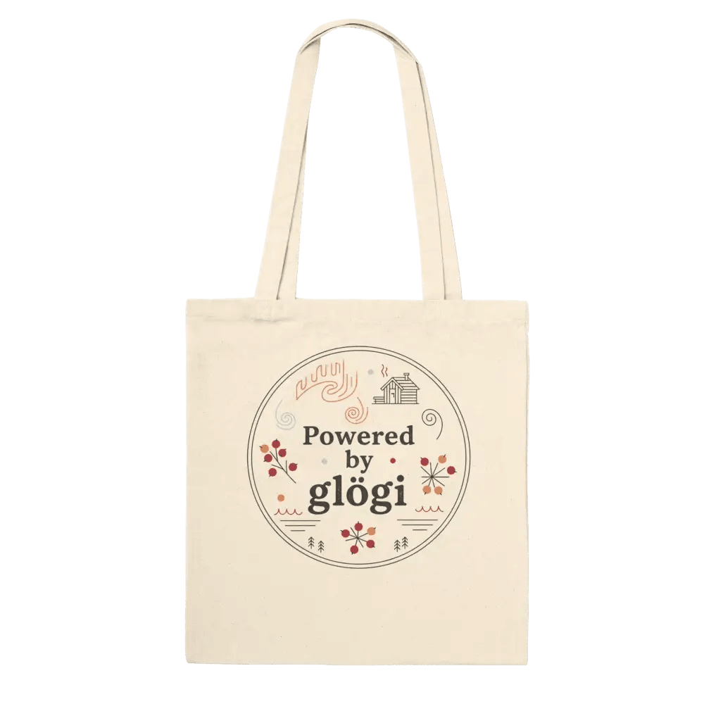 Powered by Glögi - Premium Tote Bag - Rather Be In Finland