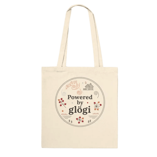 Powered by Glögi - Premium Tote Bag - Rather Be In Finland
