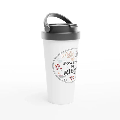 Powered By Glögi - Stainless Steel Travel Mug - Rather Be In Finland