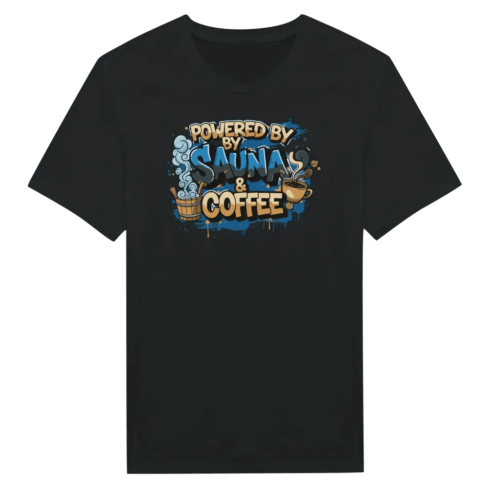 Powered By Sauna & Coffee - T-shirt - Rather Be In Finland