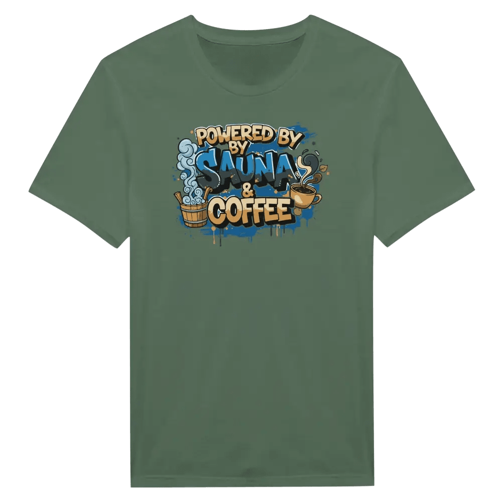 Powered By Sauna & Coffee - T-shirt - Rather Be In Finland