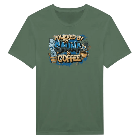 Powered By Sauna & Coffee - T-shirt - Rather Be In Finland