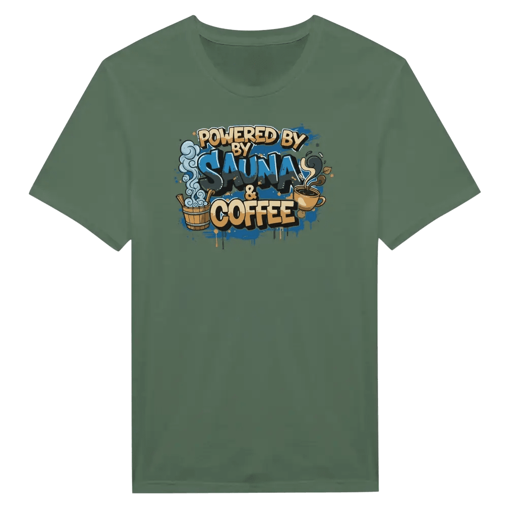 Powered By Sauna & Coffee - T-shirt - Rather Be In Finland