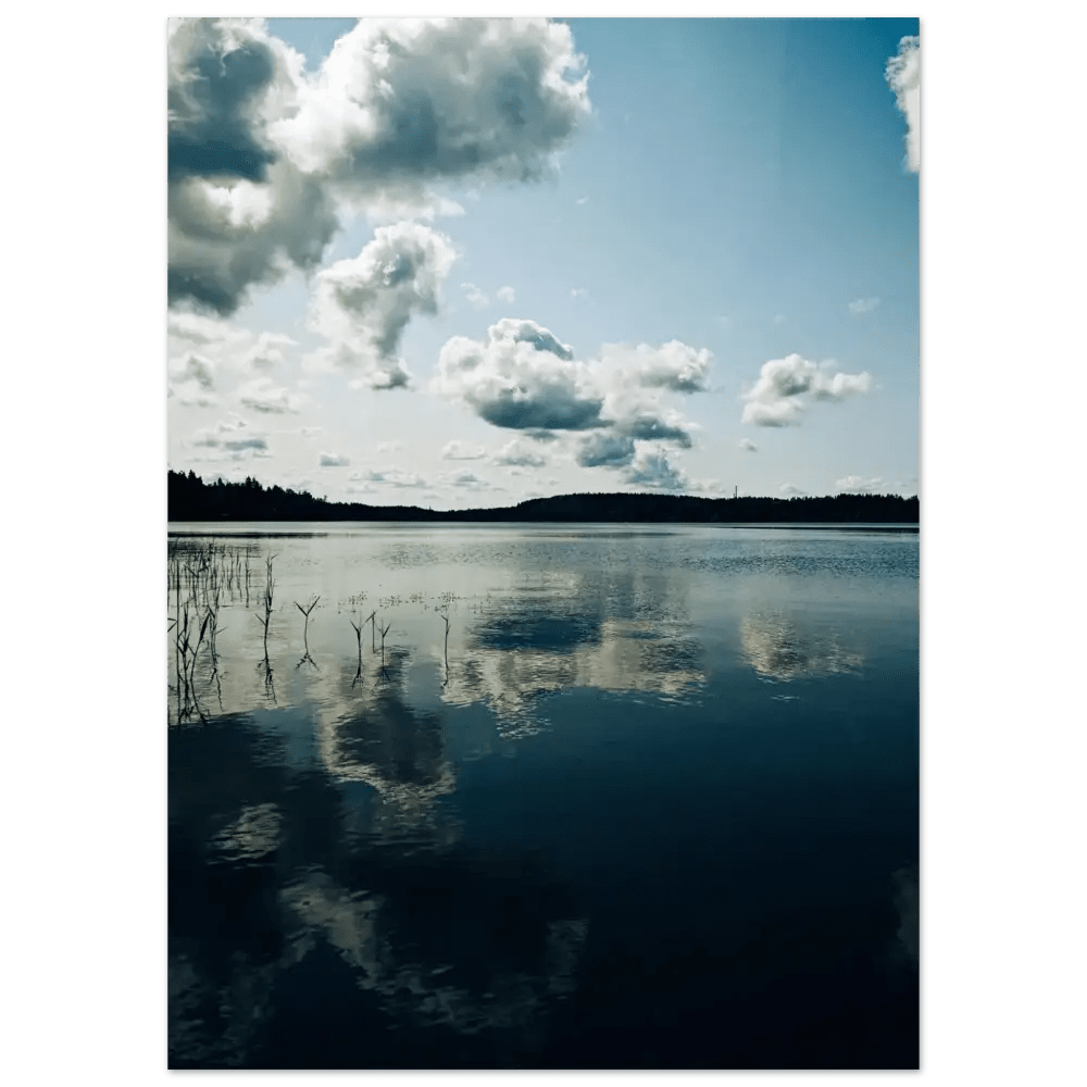 Quiet Reflections on a Finnish Lake - Poster - Rather Be In Finland