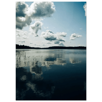 Quiet Reflections on a Finnish Lake - Poster - Rather Be In Finland