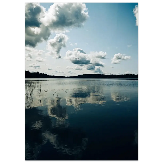 Quiet Reflections on a Finnish Lake - Poster - Rather Be In Finland