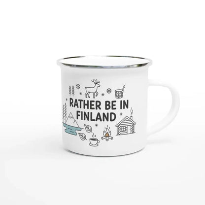 Rather Be In Finland - Enamel Mug - Rather Be In Finland
