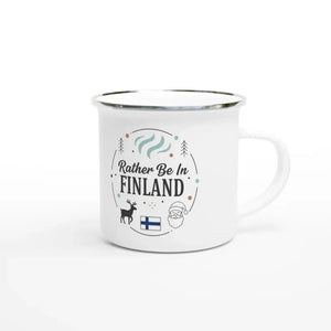 Photo du produit : mug émaillé au motif « Rather Be in Finland » de Rather Be in Finland