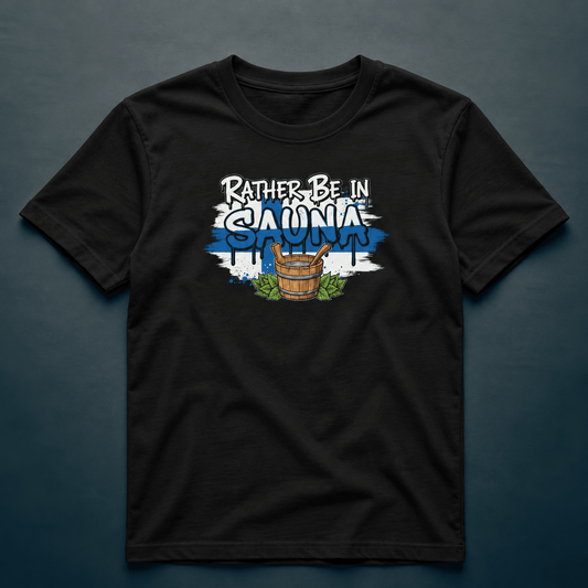Rather Be In Sauna - T-shirt - Rather Be In Finland