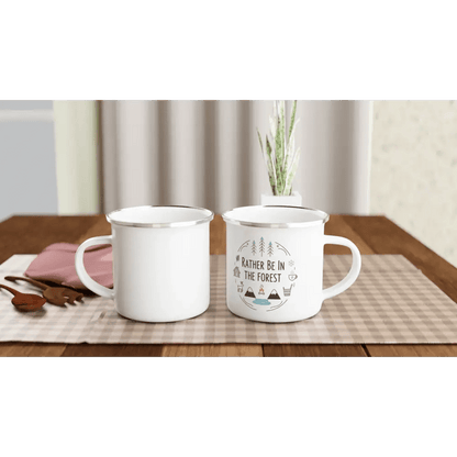 Rather Be In The Forest - Enamel Mug - Rather Be In Finland