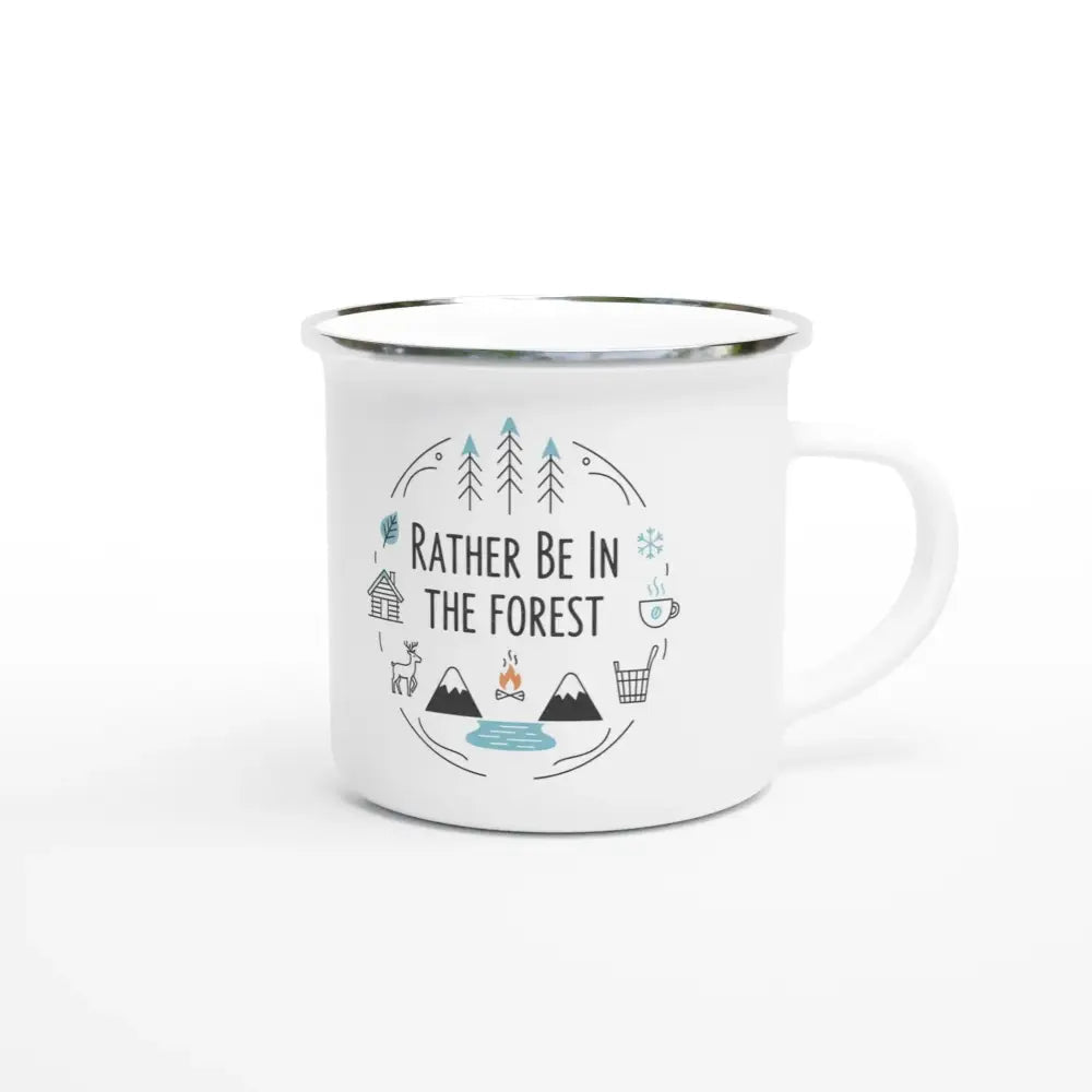 Rather Be In The Forest - Enamel Mug - Rather Be In Finland