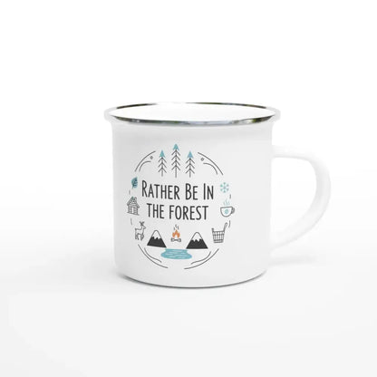 Rather Be In The Forest - Enamel Mug - Rather Be In Finland