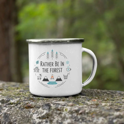Rather Be In The Forest - Enamel Mug - Rather Be In Finland