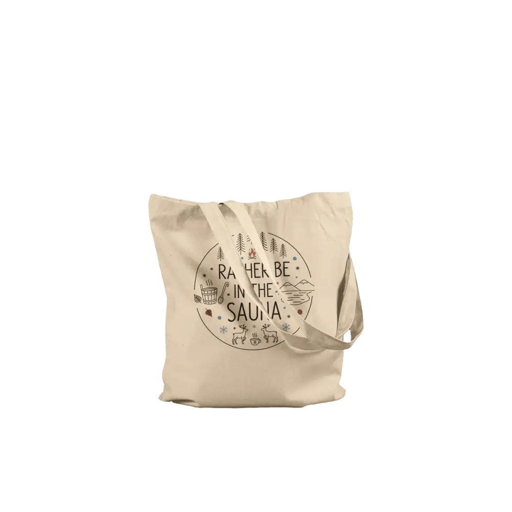 Rather Be in the Sauna - Premium Tote Bag - Rather Be In Finland