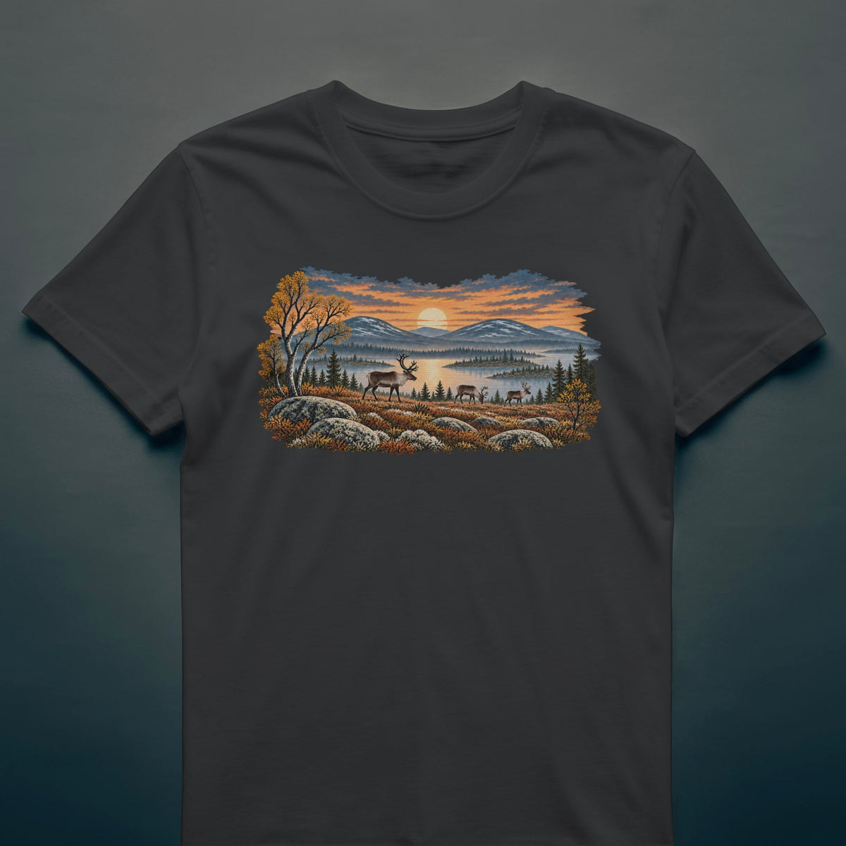 Reindeer in the Fells - T-shirt - Rather Be In Finland