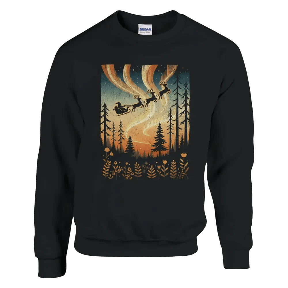 Santa & Northern Lights Finland - Sweatshirt - Rather Be In Finland
