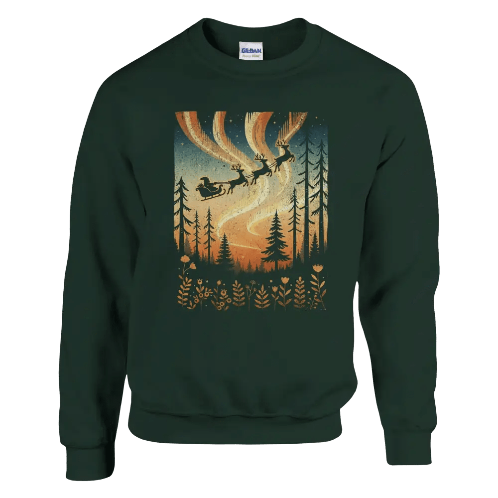 Santa & Northern Lights Finland - Sweatshirt - Rather Be In Finland