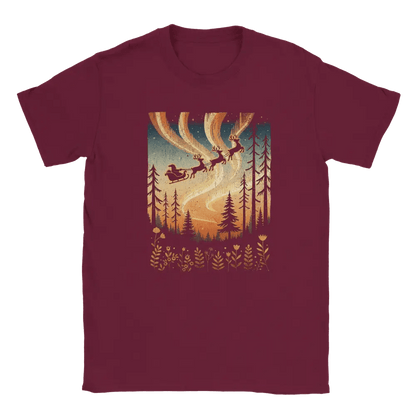 Santa & Northern Lights Finland - T-shirt - Rather Be In Finland