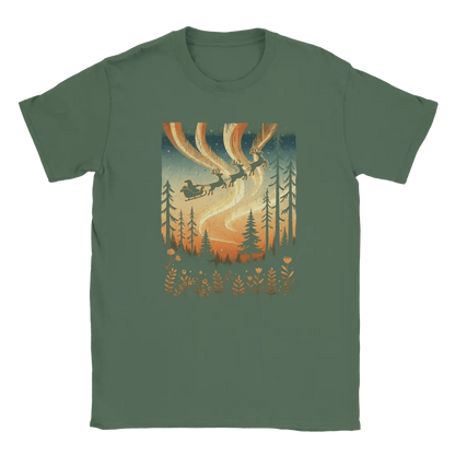 Santa & Northern Lights Finland - T-shirt - Rather Be In Finland