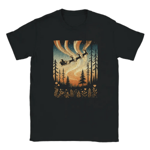 Santa & Northern Lights Finland - T-shirt - Rather Be In Finland