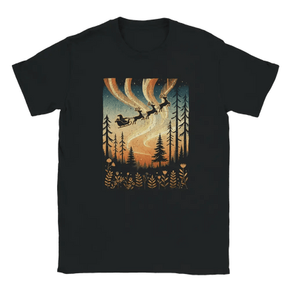 Santa & Northern Lights Finland - T-shirt - Rather Be In Finland