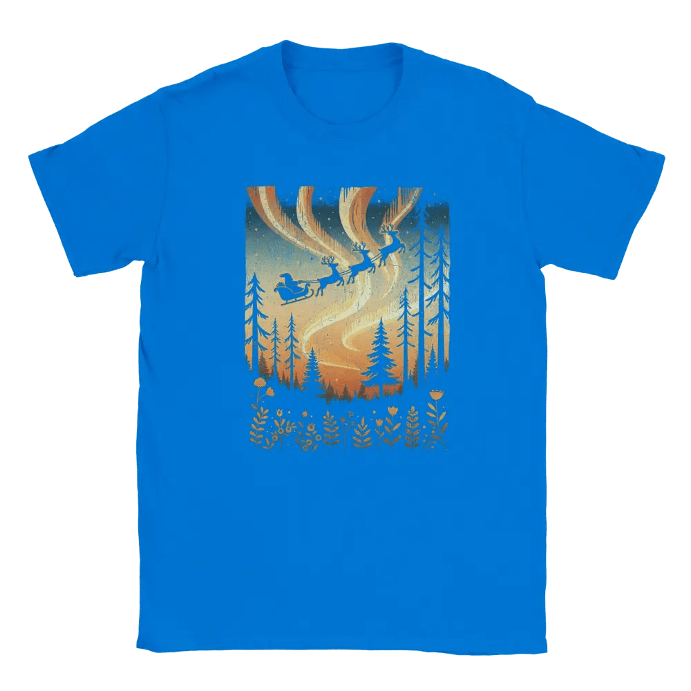 Santa & Northern Lights Finland - T-shirt - Rather Be In Finland