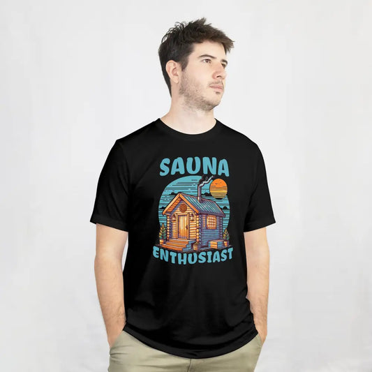 Sauna Enthusiast T shirt Print Material Rather Be In Finland