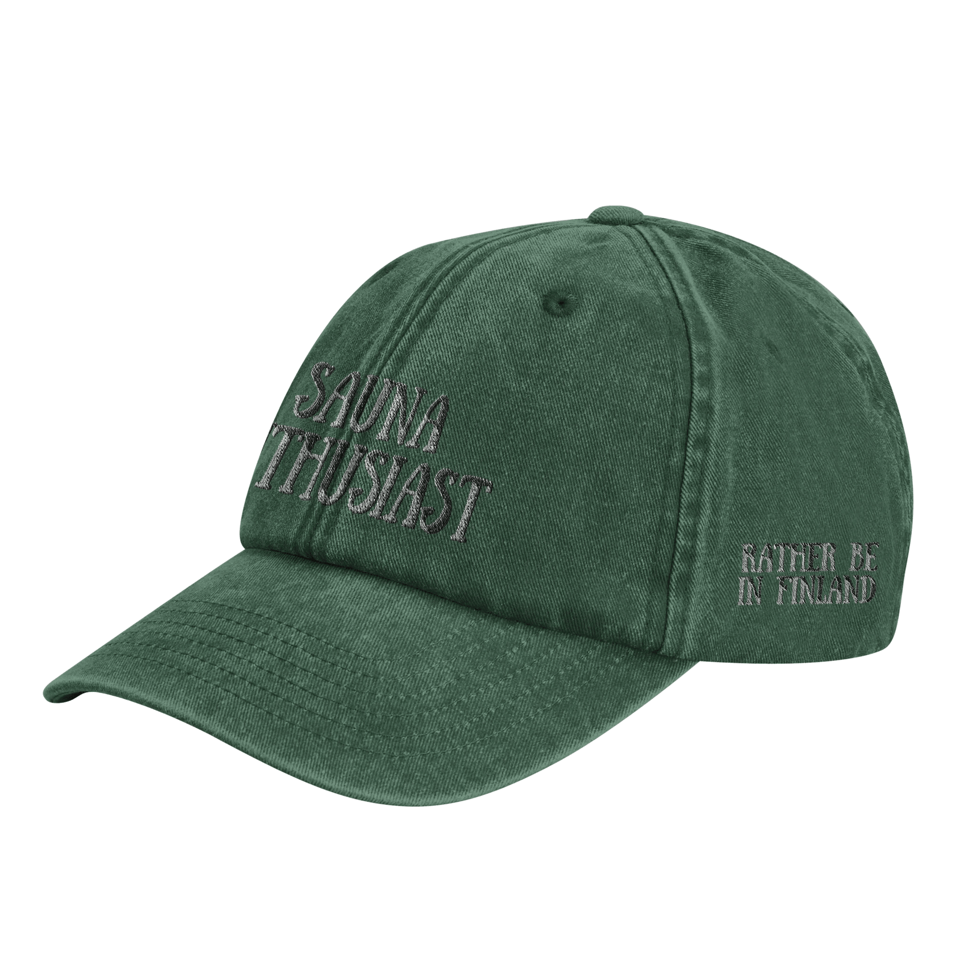 Sauna Enthusiast - Vintage Cotton Dad Hat - Rather Be In Finland