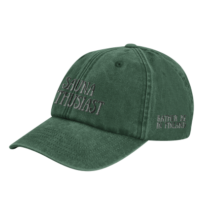 Sauna Enthusiast - Vintage Cotton Dad Hat - Rather Be In Finland