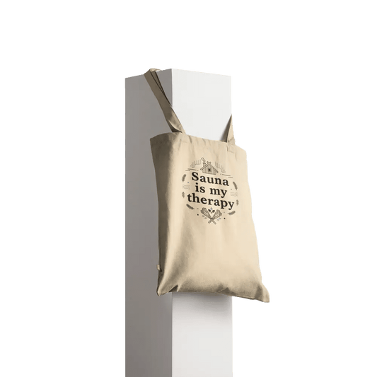 Sauna Is My Therapy - Premium Tote Bag - Rather Be In Finland