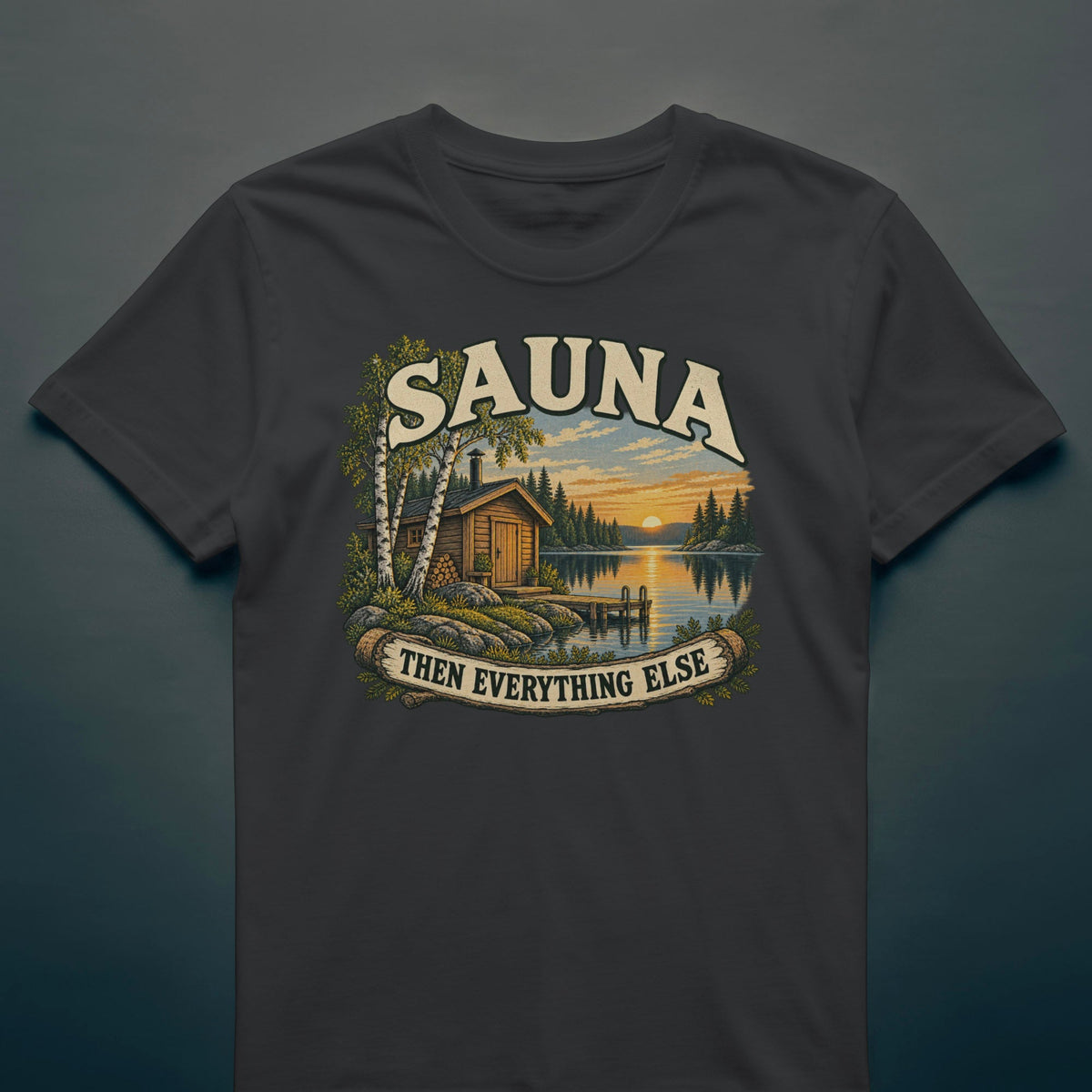 Sauna - Then Everything Else - T-shirt - Rather Be In Finland