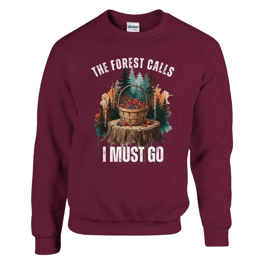 The Forest Calls, I Must Go - Berries - Sweatshirt - Rather Be In Finland