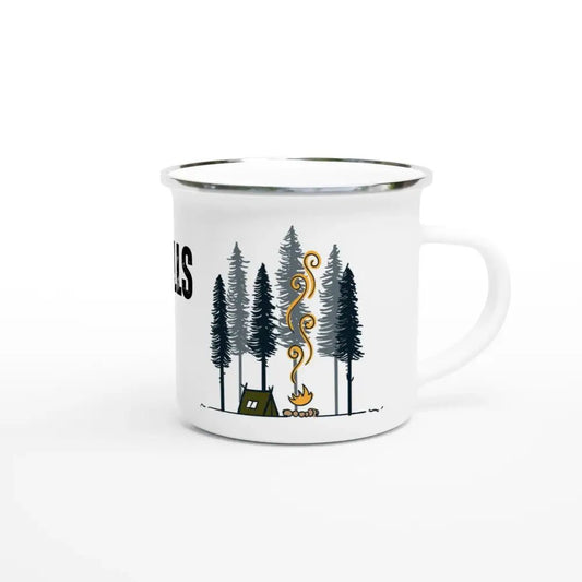The Forest Calls - I Must Go - Forest Enamel Mug - Rather Be In Finland