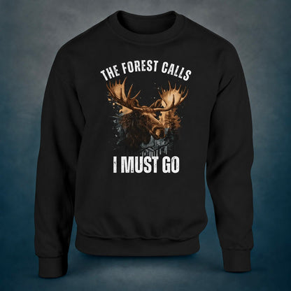 The Forest Calls – Moose Edition - Sweatshirt - Rather Be In Finland