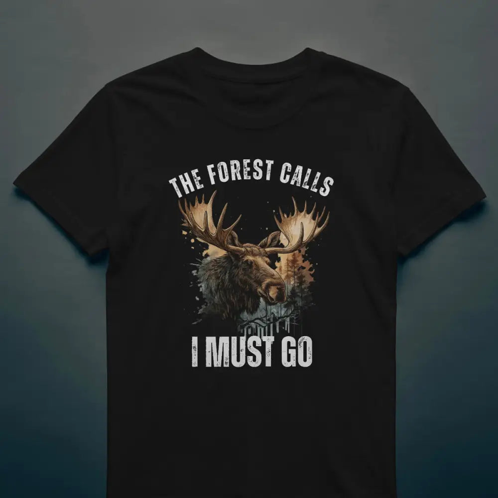 The Forest Calls – Moose Edition - T-shirt - Print Material - Rather Be In Finland
