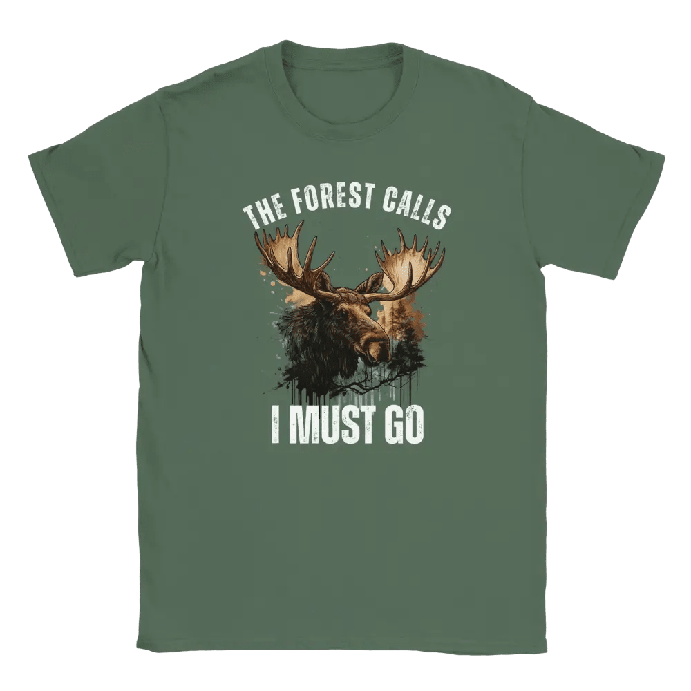 The Forest Calls – Moose Edition - T-shirt - Rather Be In Finland