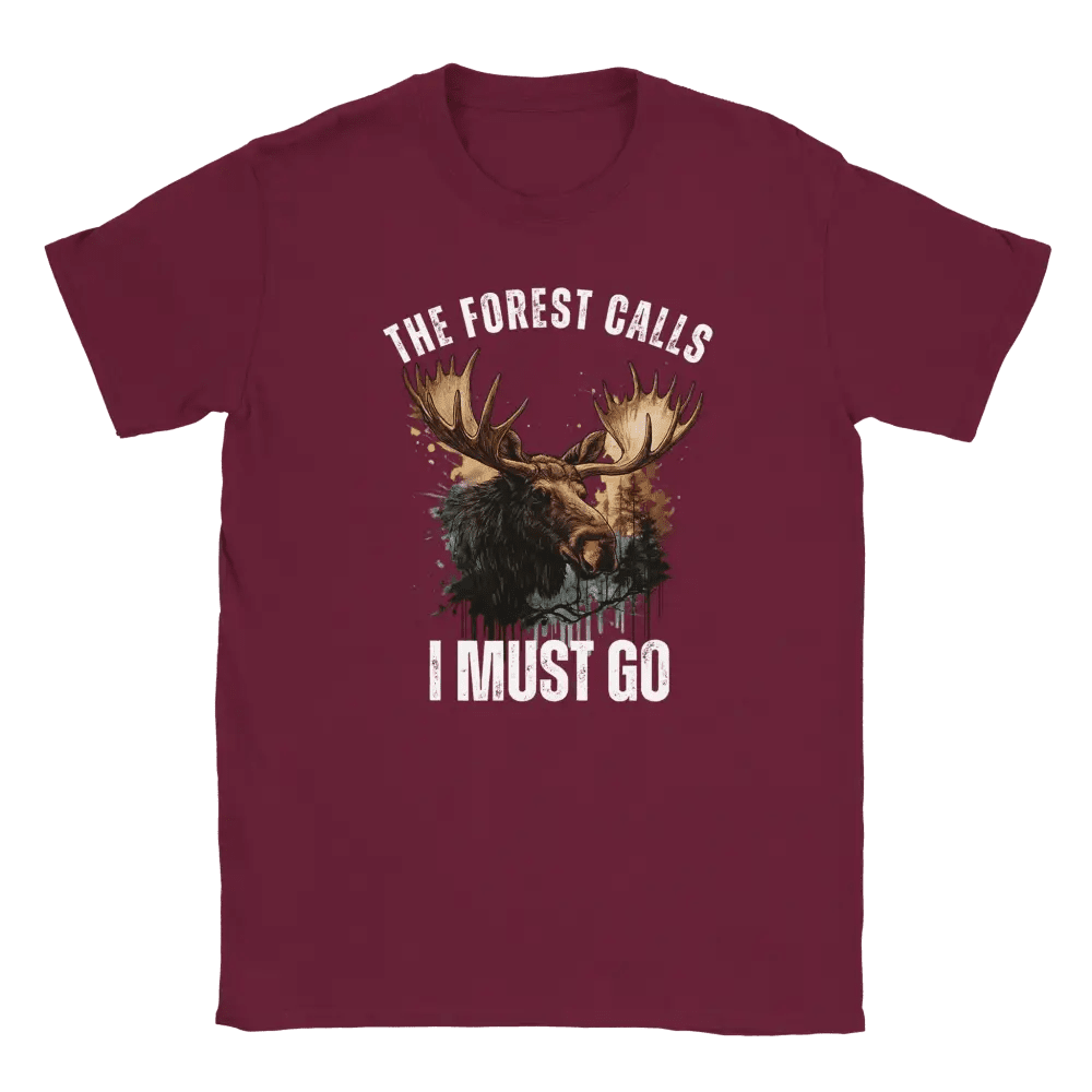 The Forest Calls – Moose Edition - T-shirt - Rather Be In Finland
