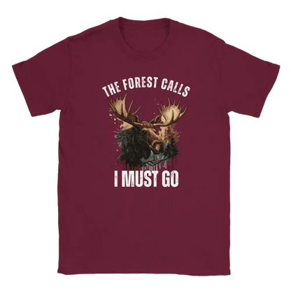 The Forest Calls – Moose Edition - T-shirt - Rather Be In Finland