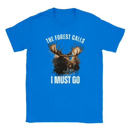 The Forest Calls – Moose Edition - T-shirt - Rather Be In Finland