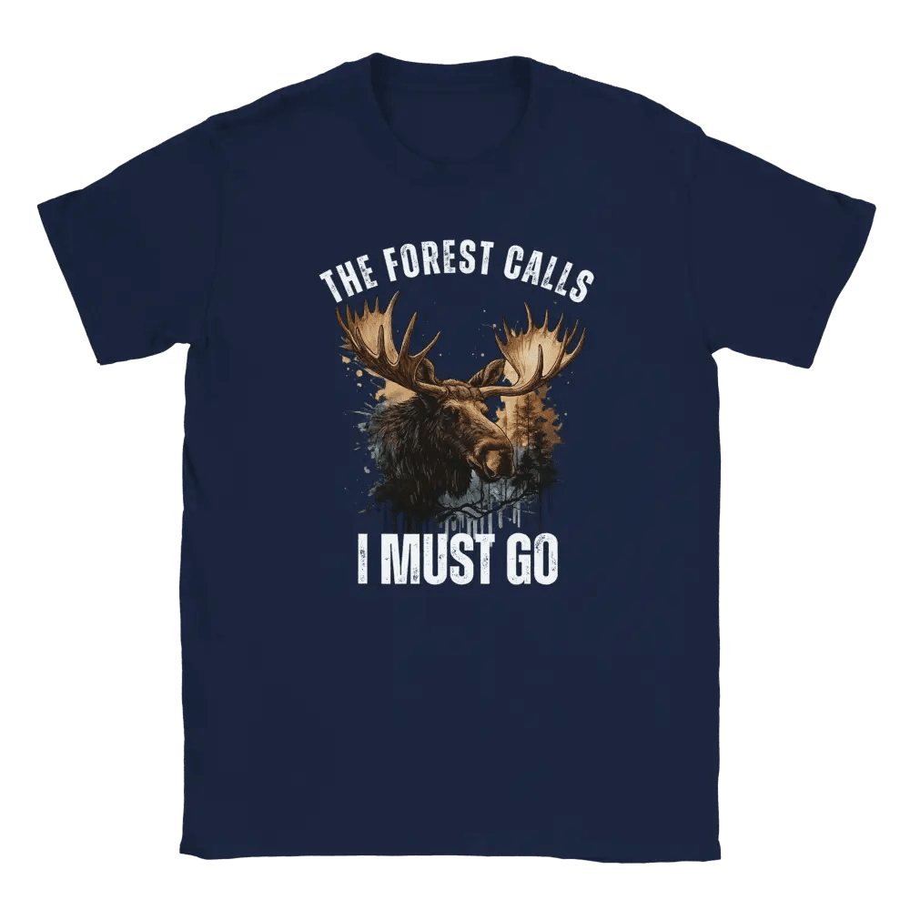 The Forest Calls – Moose Edition - T-shirt - Rather Be In Finland
