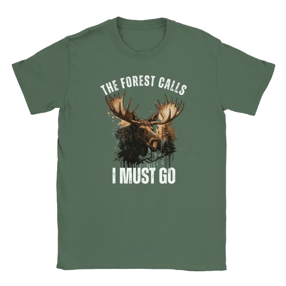 The Forest Calls – Moose Edition - T-shirt - Rather Be In Finland