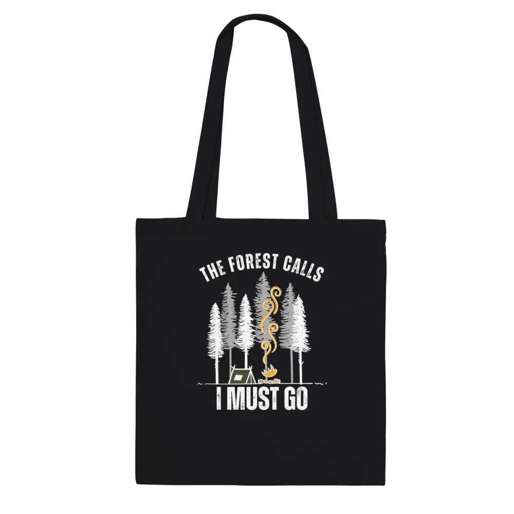 The Forest Calls - Premium Tote Bag Black - Rather Be In Finland