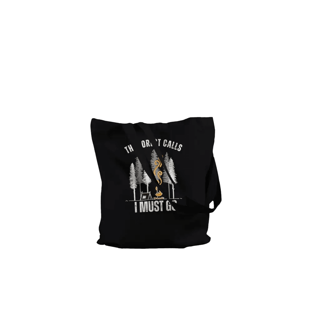 The Forest Calls - Premium Tote Bag Black - Rather Be In Finland