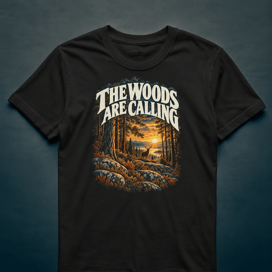 The Woods Are Calling - T-shirt - Rather Be In Finland