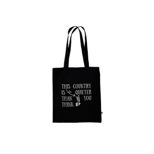 Photo du produit : sac en coton au motif « This Country Is Quiet » de Rather Be in Finland