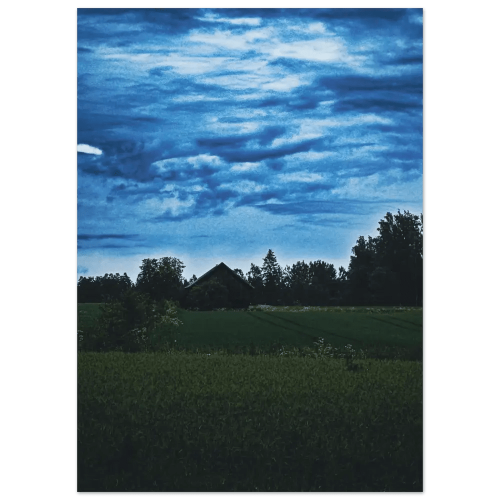 Twilight Over Finnish Fields - Poster - Rather Be In Finland