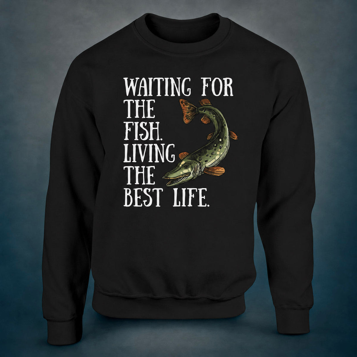 Waiting for the Fish - Sweatshirt - Rather Be In Finland