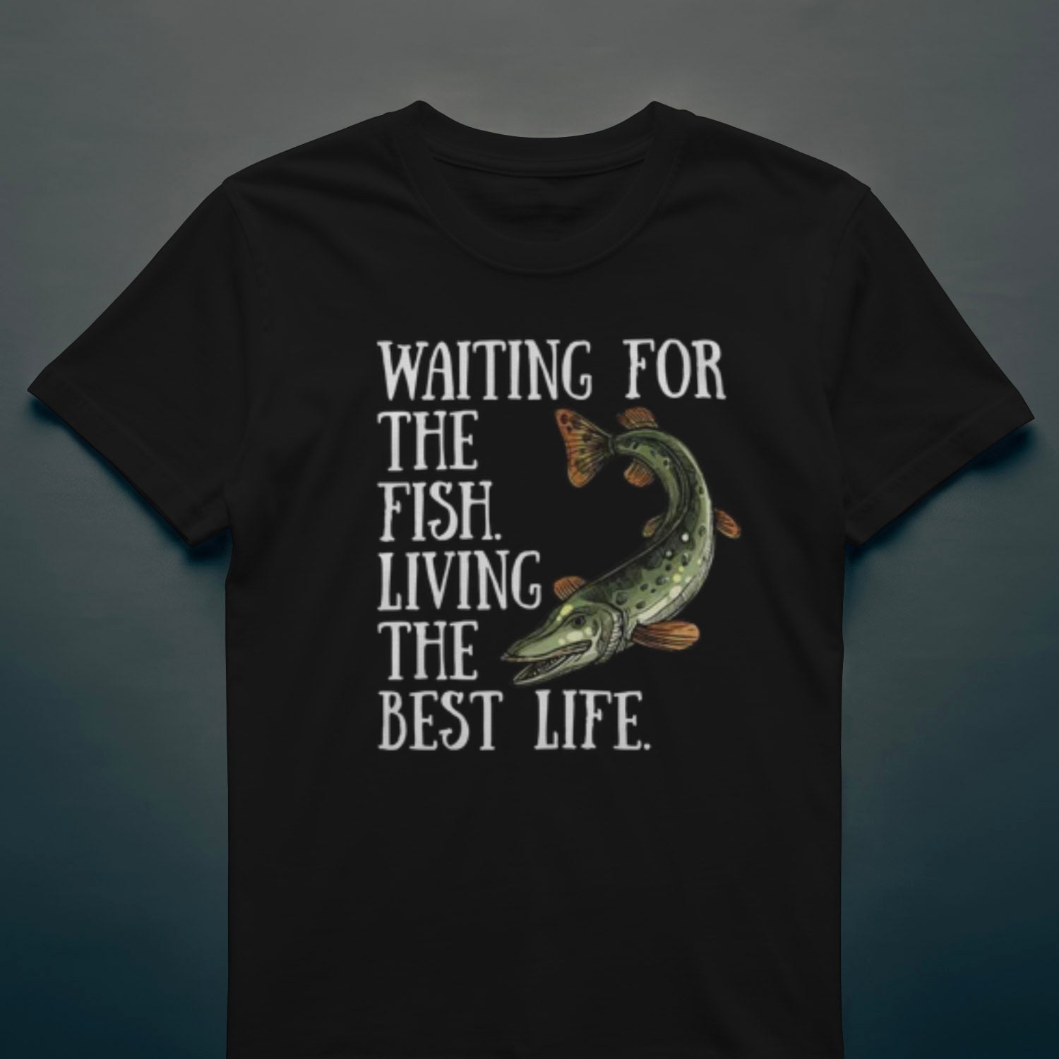 Waiting for the Fish - T-shirt - Rather Be In Finland