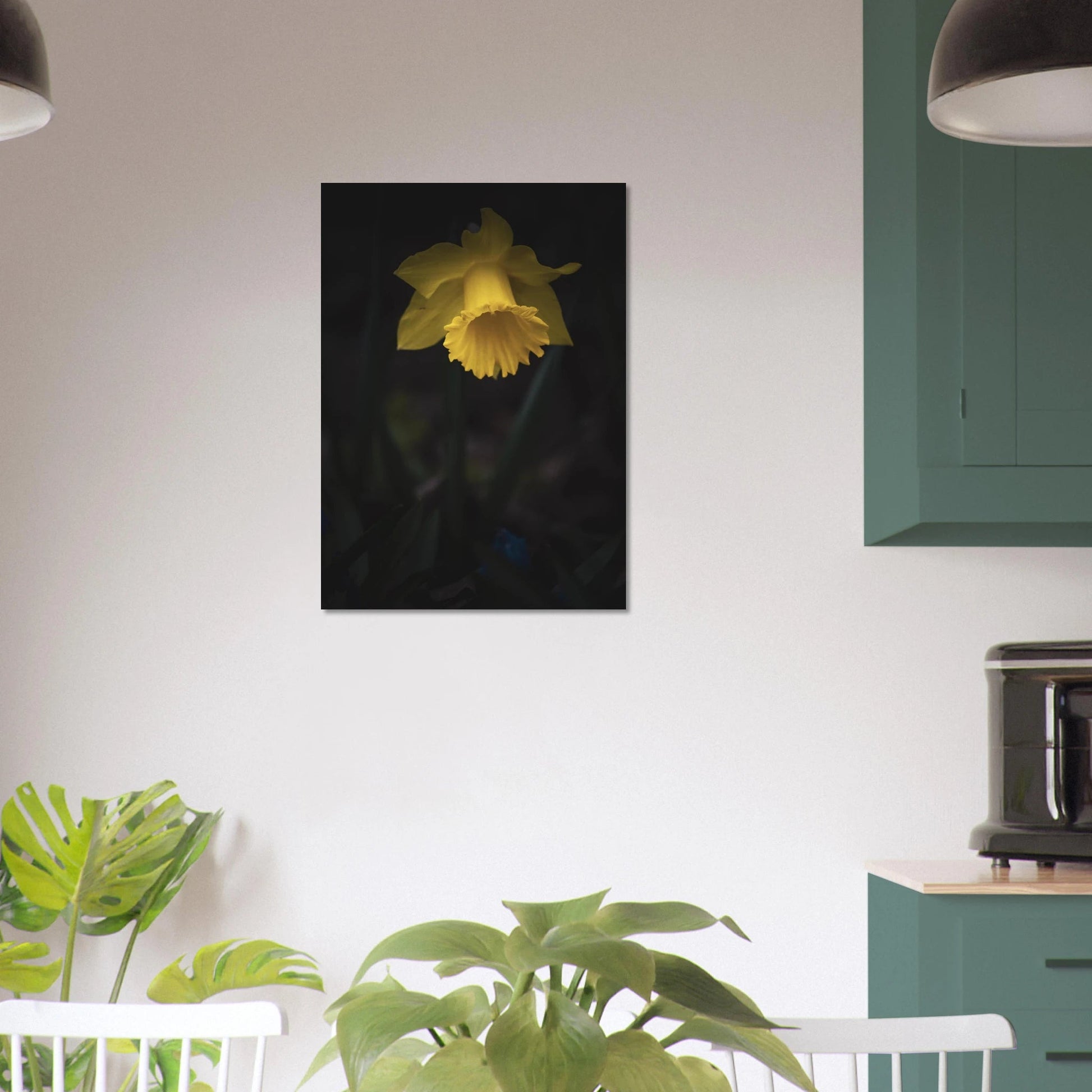 Yellow Daffodil Flower Closu Up - Poster - Rather Be In Finland